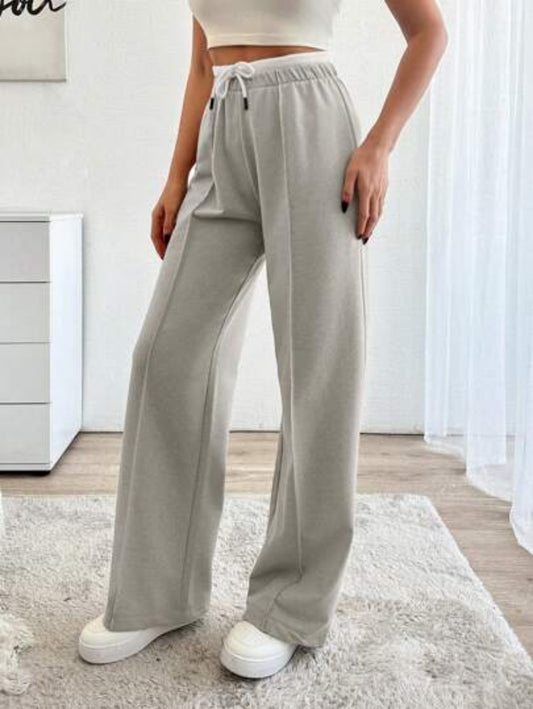 High-waisted loose-fit sweatpants